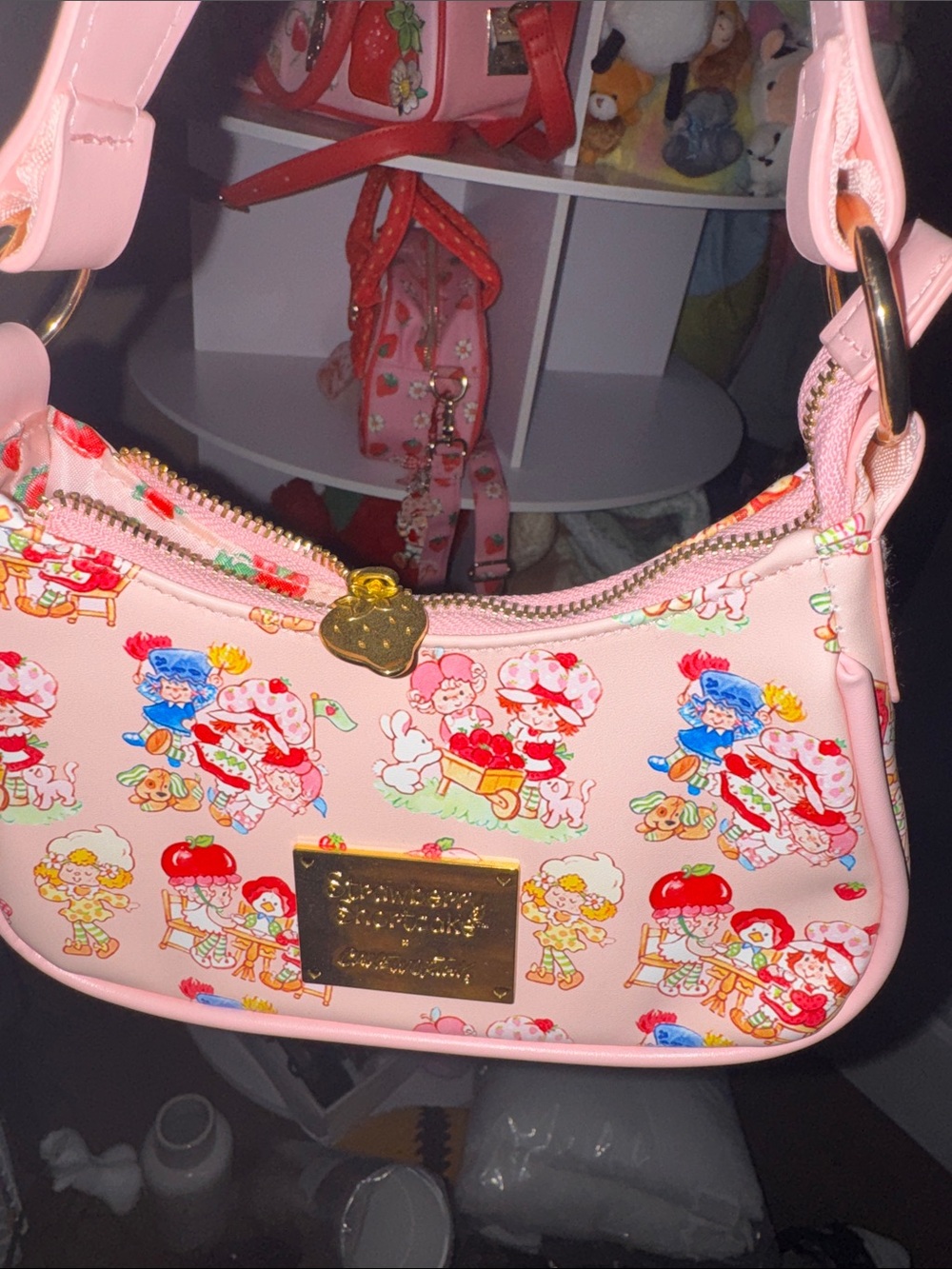 Pink Printed Mini Shoulder Bag with Character Motif - Picture 3 of 4